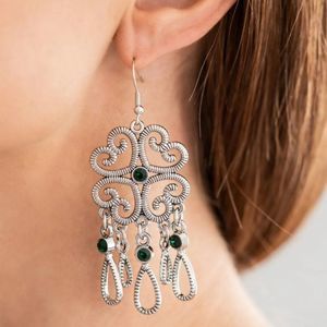 Green Majestic Makeover Earrings